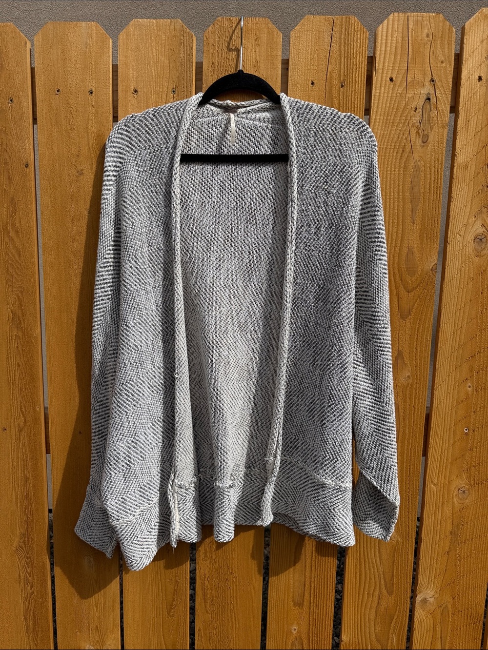 Free People Gray Open-Front Women's Dolman Sweater Cardigan